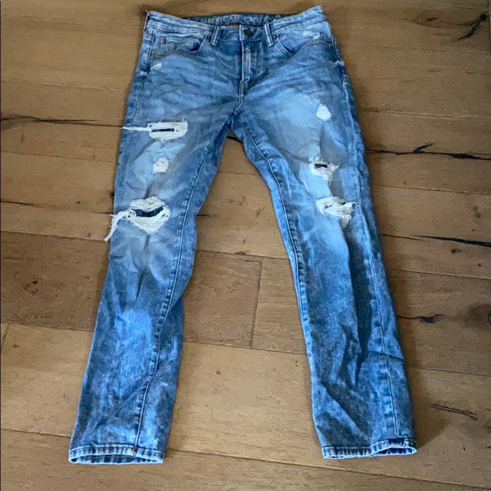 American Eagle Distressed Jeans 33 X 32 Skinny